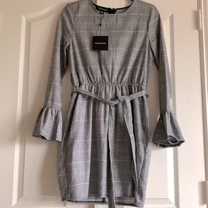 Long bell sleeve dress